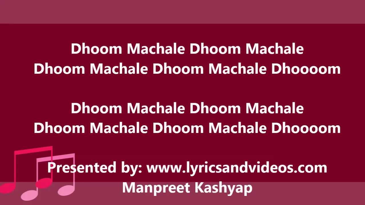 dhoom machale dhoom song download mp3